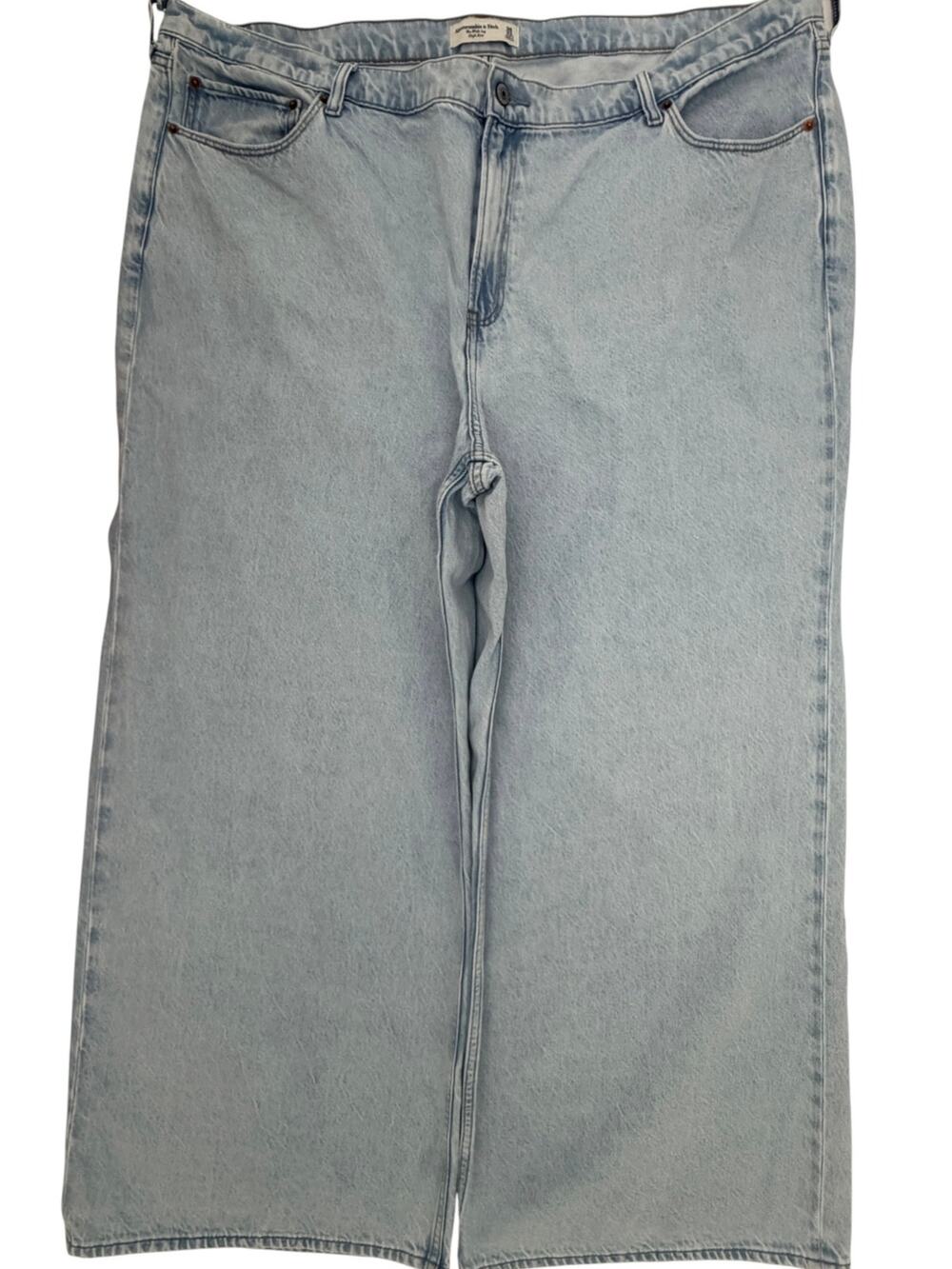 Abercrombie Women's High-Rise Wide-Leg Jeans 22S Light Wash